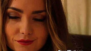 Lesbian Girl In Handcuffs With Big Natural Tits Gets Whipped Hard!