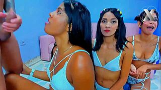 Hot Colombian Latinas Destroyed by Monster Cocks in Rough Face Fucking