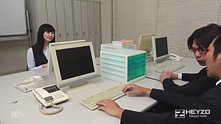 Yui Watanabe Sucks For Stress Relief.