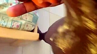 After work, he deepthroated a sextoy and came quickly in the dorm.