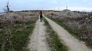 Beautiful Step-Mom And Housewife Dancing Seductively In Leather Boots.