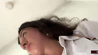 Eating pizza with cum on my face in a public cafe.