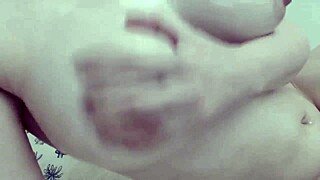 Watch the blonde do an oily strip with teasing and ripped clothes?