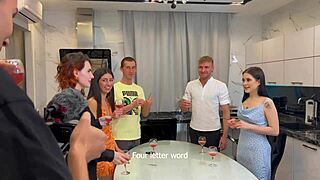 bingo the sly guys convinced the girls to join the christmas party