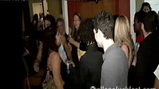 Party babe fucks hardcore at billiard