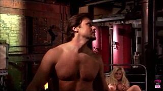 beautiful blonde lady rescued from bondage by handsome hero, she rewards him 😍💋