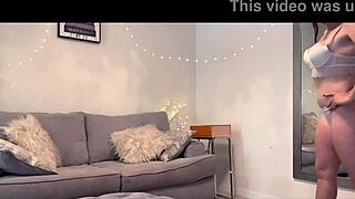 Hot Euro Brunette Tries Different Outfits Before Passionate Sex