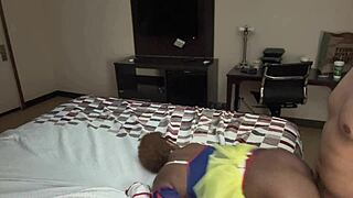 Young couple's rough hotel fuck on streamate