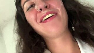 Eating pizza with cum on my face in a public cafe.