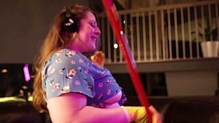 Super-Sized Cleaning Lady Gets The Lesbian Owners Attention - Estella Bathory And Mischievous Kitty