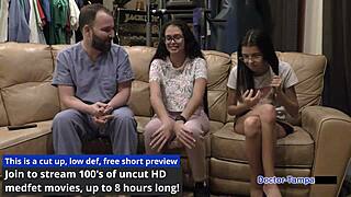 Dr. Tampa performs my neighbor's first gyno exam - Aria Nicole