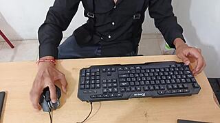 Boss subdues rude employee and fucks her hard in office