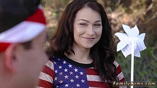 Step daddy fucks family on fourth of july?
