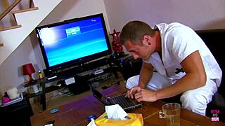 Beautiful Brunette Fucked Reverse Cowgirl