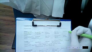 Dr. Tampa performs my neighbor's first gyno exam - Aria Nicole