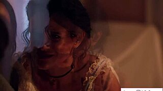 Busty milf Spirit needs lesbian pussy licking sex to escape