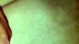 Husband fucks wife's ass while she's tied up.