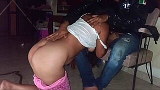 Deep Throat To Pay Rent: Didn't Want It, Choked On His Cock.