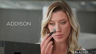 Blacked bbc hungry blonde addison vodka begs to be used like a toy