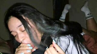 Nymphomaniac stepsister makes stepbrother cum inside her in 5 minutes