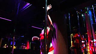 Dancing in the gold club on LK metro with Thai performers and ripped clothes