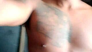 intense solo rap performance with powerful delivery in intimate setting