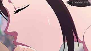 Tifa engages in explicit sex animation on the beach in hentai style