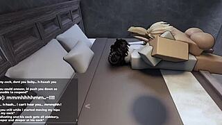 roblox intense gameplay with femboy character begging