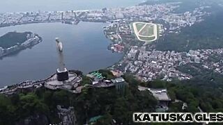 Brazilian milf masturbates seductively in rio motel room