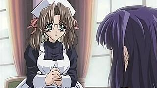 Horny wife cheats on her husband with her seductive maid