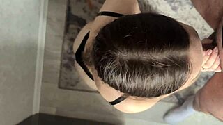 My roommates boyfriend fucked me hard in the kitchen