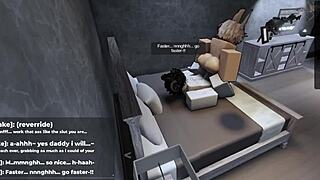roblox intense gameplay with femboy character begging