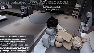 roblox intense gameplay with femboy character begging