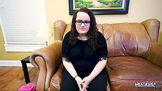 Busty Harper B sucks cock before banged and jizzed.