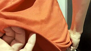 risky rough sex with random girl at the public toilet for money