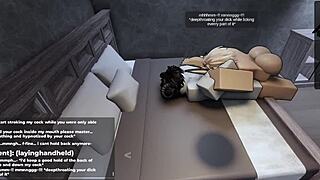 roblox intense gameplay with femboy character begging