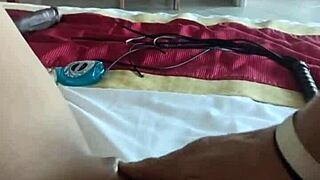 Boyfriend Whips Me Bound On Beach With Dildos