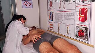 Erection In Front Of Nurse