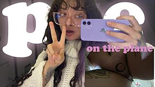 Look how I pee during my European trip on the plane