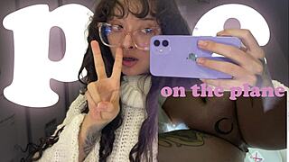 Look how I pee during my European trip on the plane