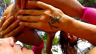 anna gets double penetrated by step-bro and buddy