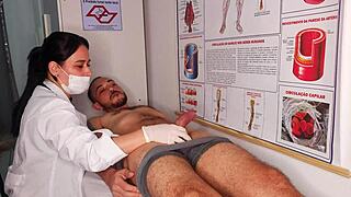 Erection In Front Of Nurse