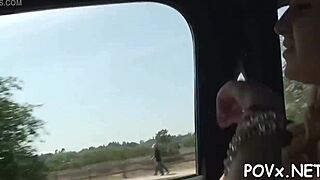 Seductive girlfriend perfectly mixes cock-riding and oral-service job