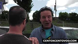 Watch These Two Sluts Trample Alex Magni With Double Penetrations And Blowjobs!