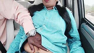 College girl engages in car sex with telugu dirty talks.