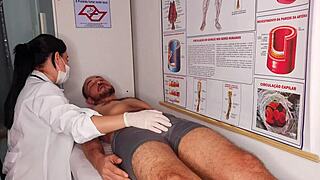 Erection In Front Of Nurse