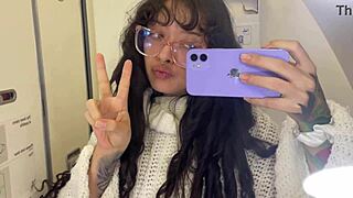 Look how I pee during my European trip on the plane