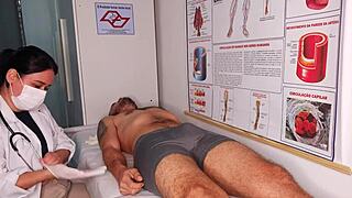 Erection In Front Of Nurse