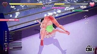 Lesbians Battle Fiercely With Fingering And Fucking!