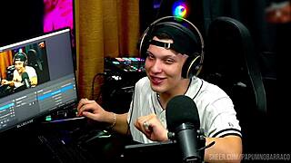 bi mejia shows how she likes getting fucked on the podcast table, ruan kissed her feet